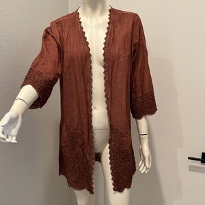 Soft Surroundings Terracotta Kimono